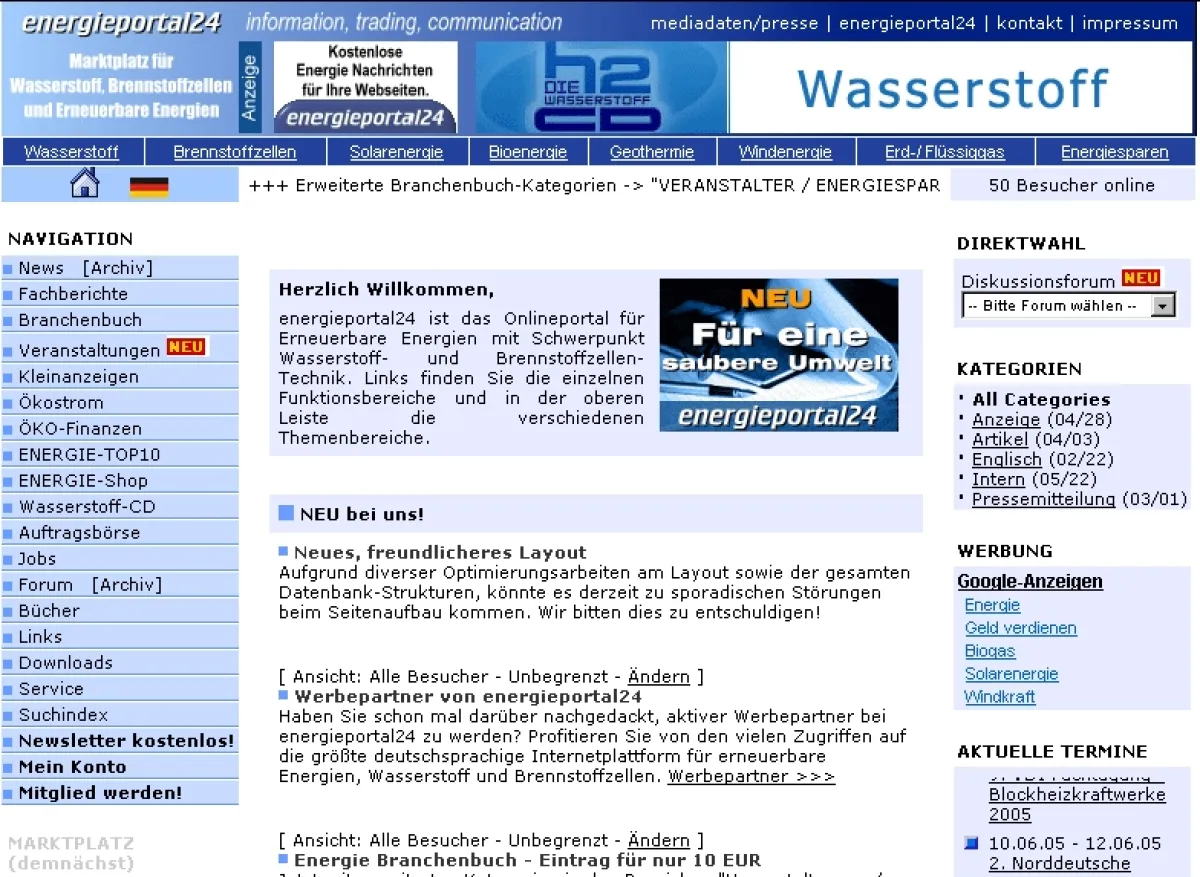 Screenshot energieportal24.de