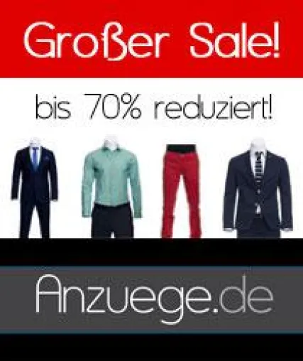 Jetzt wird’s heiß: Frühjahr/Sommer-Kollektion im Sale bei Anzuege.de Bild: Jetzt wird’s heiß: Frühjahr/Sommer-Kollektion im Sale bei Anzuege.de