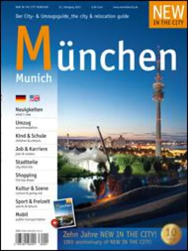 Bild: Die Jubiläums-Ausgabe NEW IN THE CITY München 2012/13 Ausgabe ist da! 10 Jahre NEW IN THE CITY MÜNCHEN