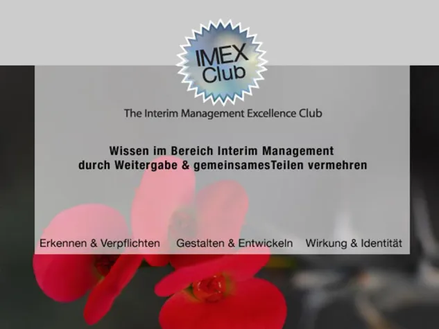 Bild: Eröffnung des neuen Interim Management-Forums "IMEX-Club" auf  XING