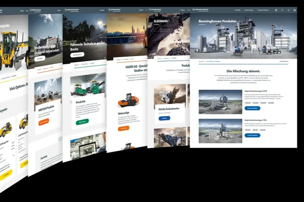 Bild: Produktdaten-Aufbau und Website System weltweit: Kittelberger für die Wirtgen Group