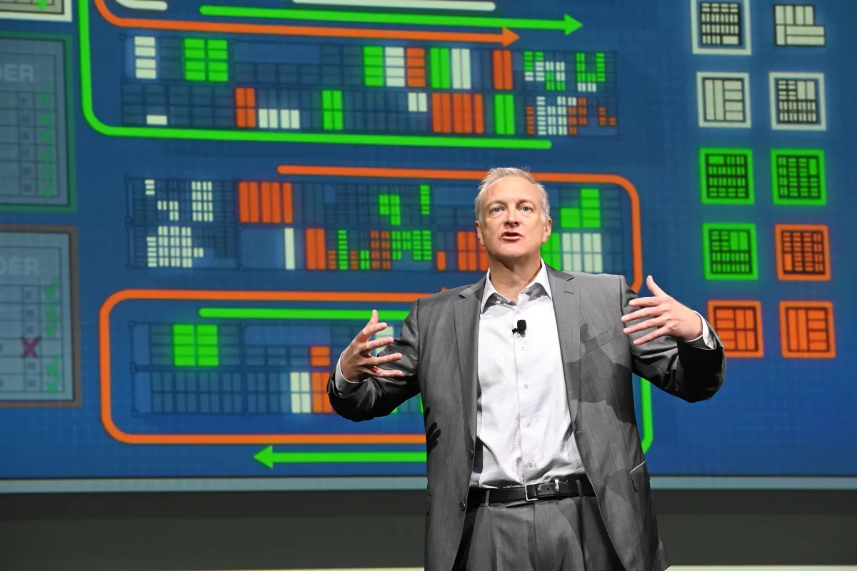 Brian Kinsella, Senior Vice President Product Management bei Manhattan, auf der Momentum 2025 (© ©Manhattan Associates)