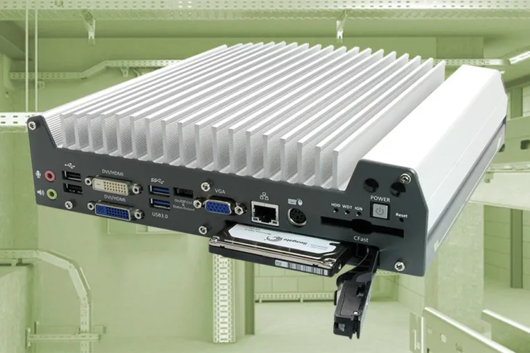 Extraflache Box-PCs für platzkritische Installationen Bild: Extraflache Box-PCs für platzkritische Installationen