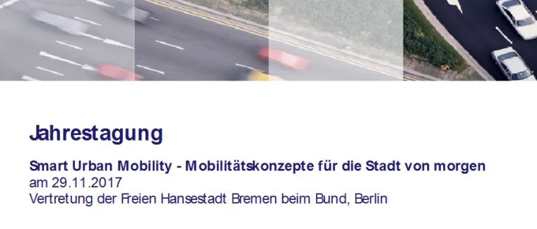 Bild: Jahrestagung "Smart Urban Mobility" am 29.11.2017 in Berlin