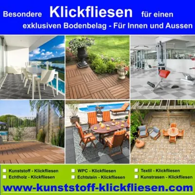 Besondere Klickfliesen für einen exklusiven Bodenbelag Bild: Besondere Klickfliesen für einen exklusiven Bodenbelag