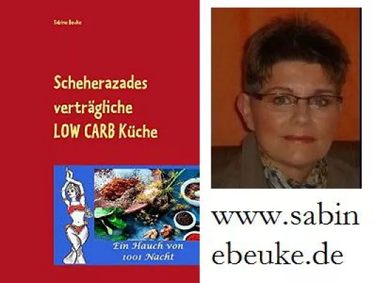 Bild: Sabine Beuke schreibt ein Scheherazade-Buch (Low Carb)
