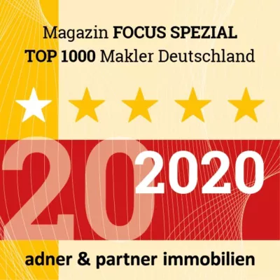 2020 gehört Adner & Partner Immobilien Braunschweig erneut zu den 1000 besten Immobilienmaklern Bild: 2020 gehört Adner & Partner Immobilien Braunschweig erneut zu den 1000 besten Immobilienmaklern