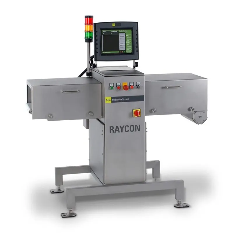 Das Produkt-Inspektionssystem RAYCON ist ein vergleichsweise kompakter und leichter Röntgenscanner für die Endkontrolle von verpackten Produkten.