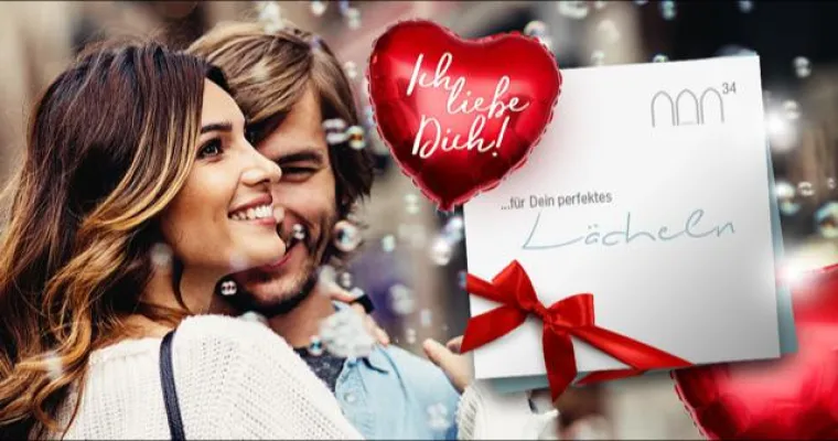 Exklusives Valentinstag Special: Zahnreinigung oder Bleaching zu Top Preisen Bild: Exklusives Valentinstag Special: Zahnreinigung oder Bleaching zu Top Preisen