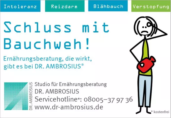 Bild: Endlich Schluss mit Bauchweh – Qualifizierte Ernährungsberatung für ein gutes Bauchgefühl