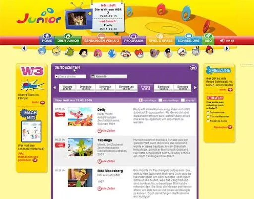 Bild: Junior Channel mit eigenem Webauftritt