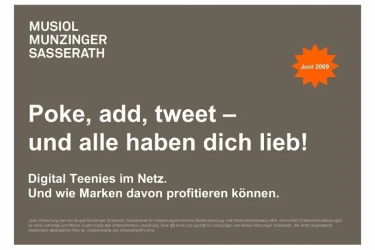 Bild: Poke, add, tweet – und alle haben dich lieb - Eine ethnografische Studie zu Digital Teenies und Marken im Netz