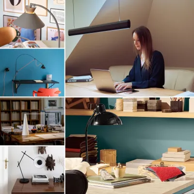 Bild: Licht-Upgrade für Homeoffice und Büro - Lampenwelt.de präsentiert Schreibtischleuchten von HCL bis Kultdesign