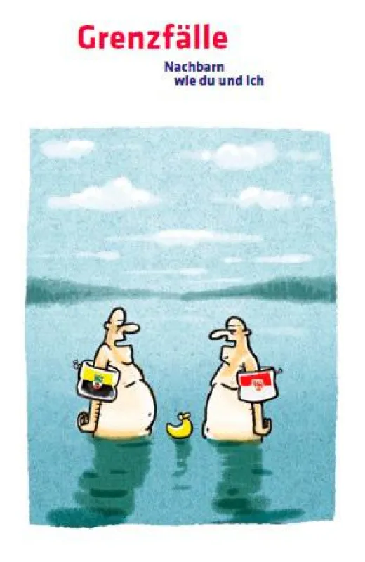 Plakatmotiv der Ausstellung - Cartoon von Markus Grolik