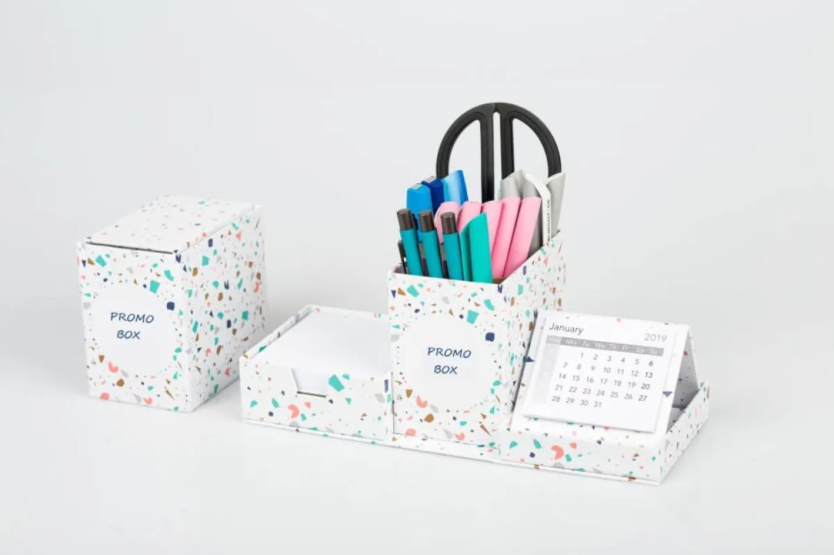 Klassiker von Orcas: Notizzettelboxen. Bestellbar mit eigenem Logo bei brilliant promotion®.