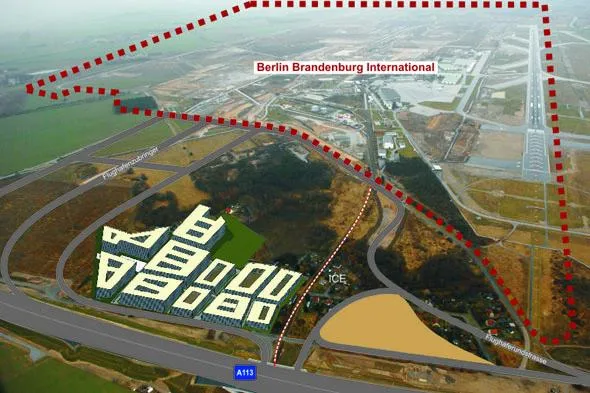 Bild: OFB verstärkt Hauptstadtpräsenz: Business-Park am entstehenden Flughafen Berlin Brandenburg International
