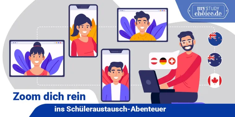 Bild: Jetzt Auslandsjahr 2021 in Kanada, Neuseeland & Australien planen! In Zoom-Meetings Top-Highschools treffen