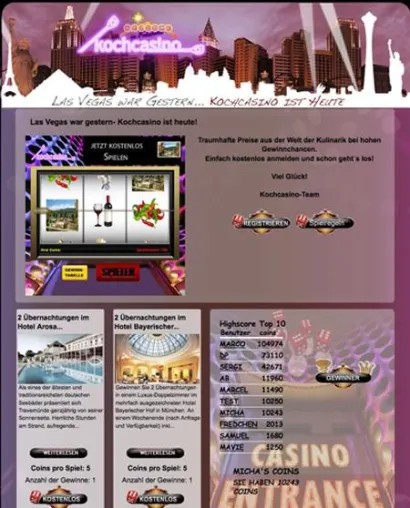 Deutschlands erstes Kochcasino Bild: Deutschlands erstes Kochcasino