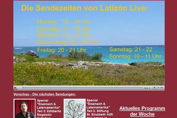 Latizón TV hat erstes Live-TV-Programm über Lateinamerika in Deutschland gestartet Bild: Latizón TV hat erstes Live-TV-Programm über Lateinamerika in Deutschland gestartet