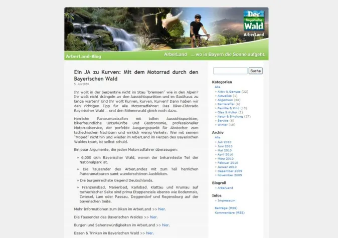 Bild: Täglich neu: Ausflugtipps im ArberLand-Blog, Facebook und Twitter