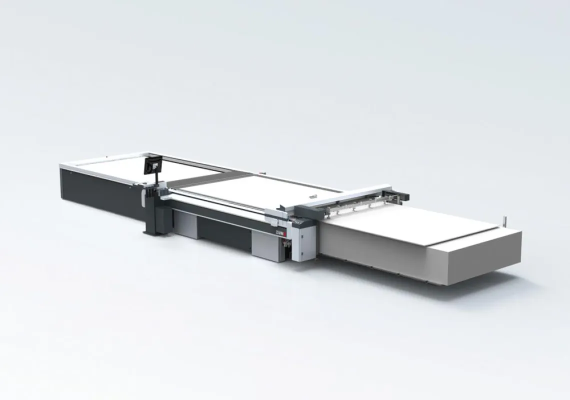Visualisierung des Zünd Board Handling Systems.