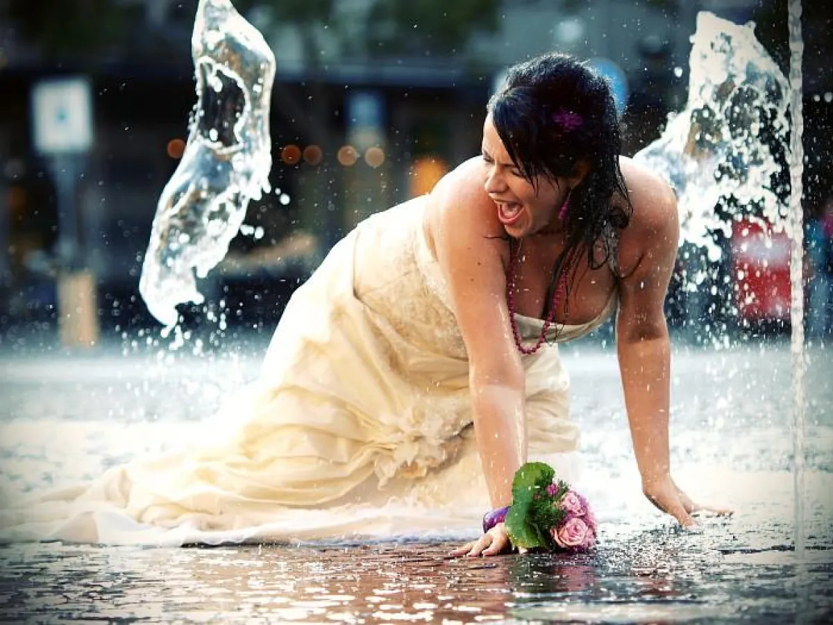 feucht-fröhlicher Brautrausch in Frankfurt