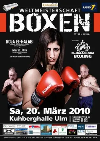 Bild: Boxweltmeisterin Rola El-Halabi (GER) kämpft gegen Mia St. John (USA)