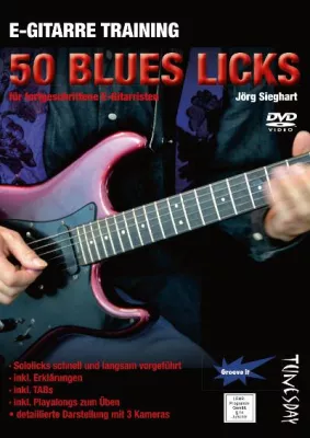 Bild: Blues Gitarrensolo lernen mit Lehr-DVD 'E-Gitarre Training 50 Blues Licks'