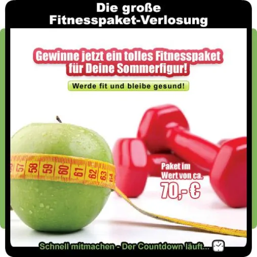 Das große Fitnesspaket für die perfekte Sommerfigur Bild: Das große Fitnesspaket für die perfekte Sommerfigur