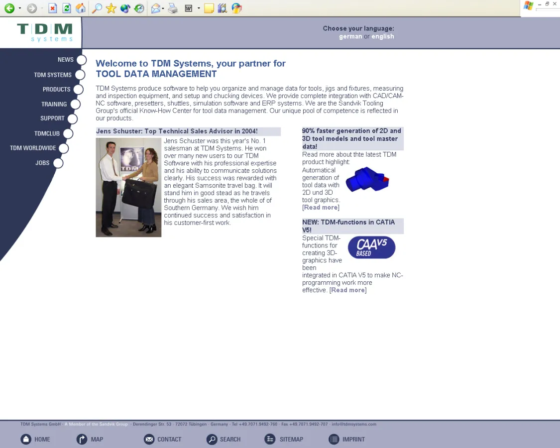 Komplett überarbeitet: Neue Homepage des Spezialisten für Werkzeugorganisation und Betriebsmittelmanagement TDM Systems