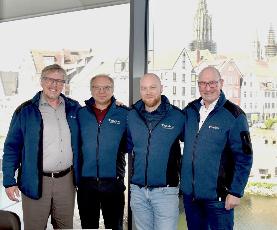 Reinhold Köhler (Gaiser), Thomas Gilbert (Kelvin), Felix Gilbert (Kelvin) und Harald Kretschmann (© Gaiser)