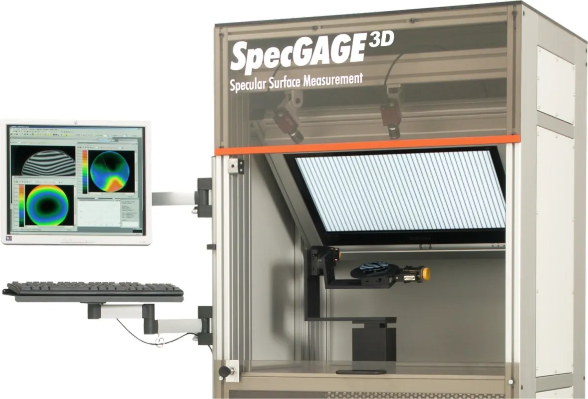 Vermessung einer Glaslinse mit dem SpecGAGE3D