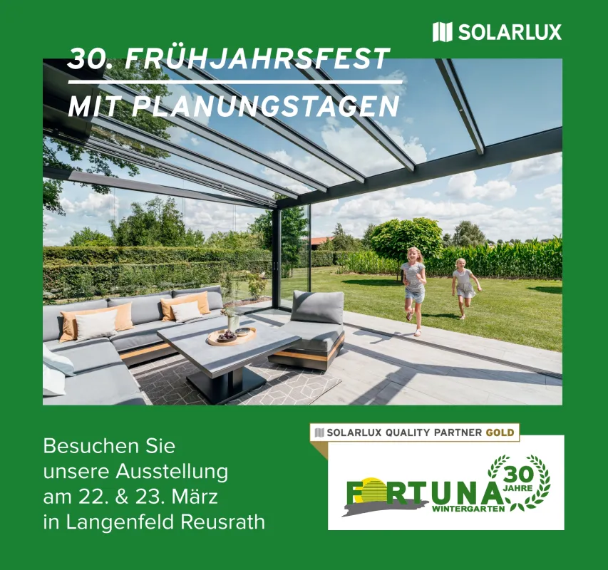 Fortuna Wintergarten - Marktführer im Rheinland für Wintergärten