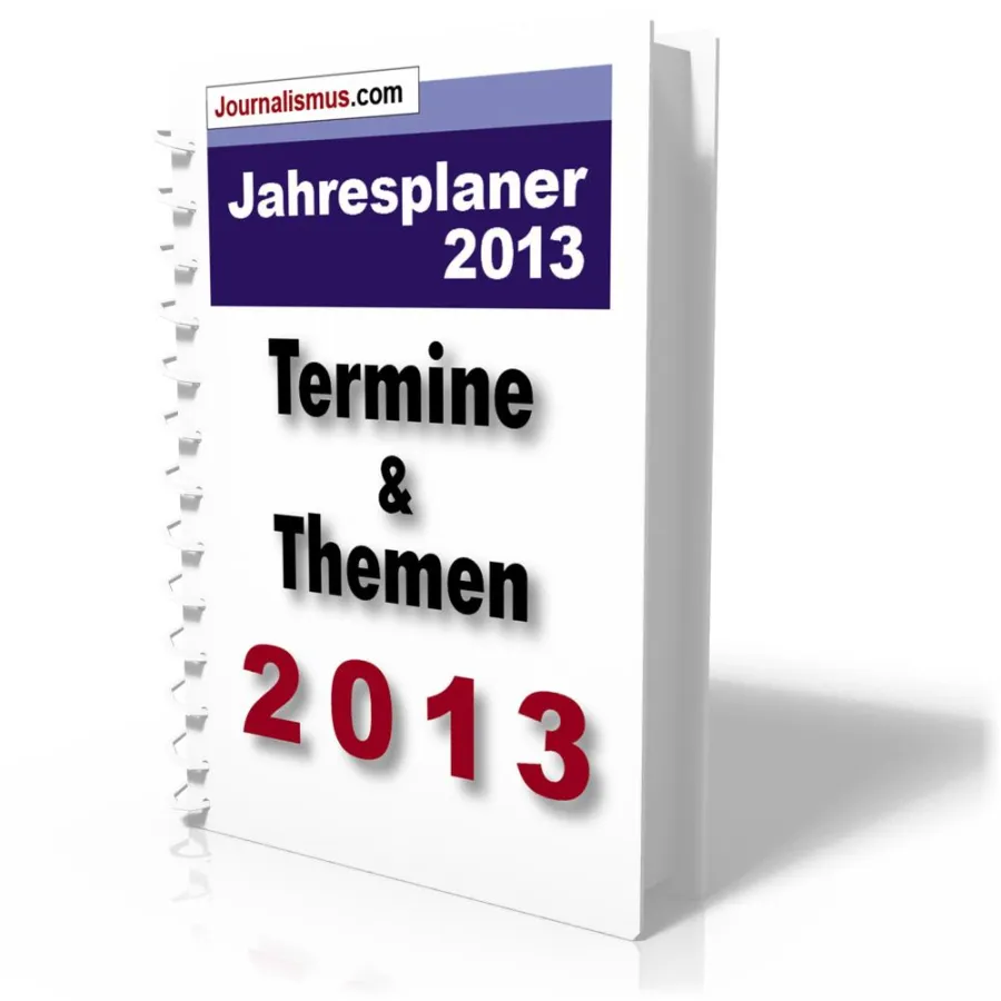 Terminvorschau für das Jahr 2013: mehr als 2500 Termine