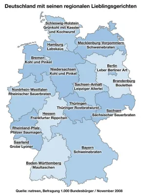 Bild: Studie ermittelt die Lieblingsgerichte in allen 16 Bundesländern