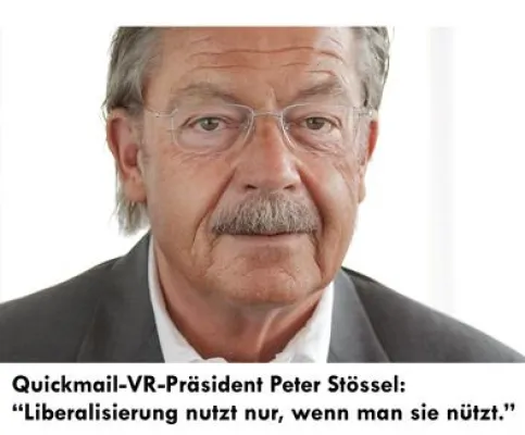 Bild: Briefzusteller Quickmail und AWZ: dank Kooperation schon 2010 stolze 30 % Haushaltsabdeckung in der Schweiz