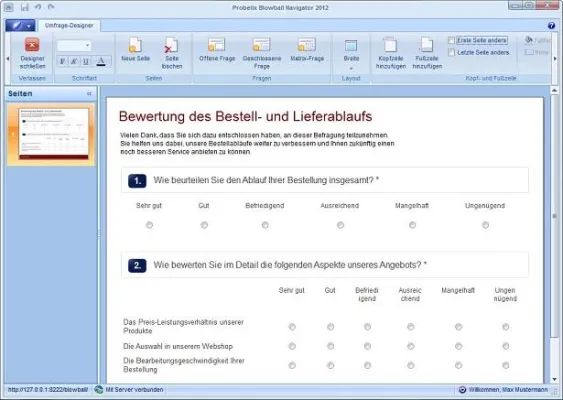 Bild: "Probelix Blowball 2012" vereint professionelles Kundenmanagement mit vollwertiger Marktforschungsfunktion