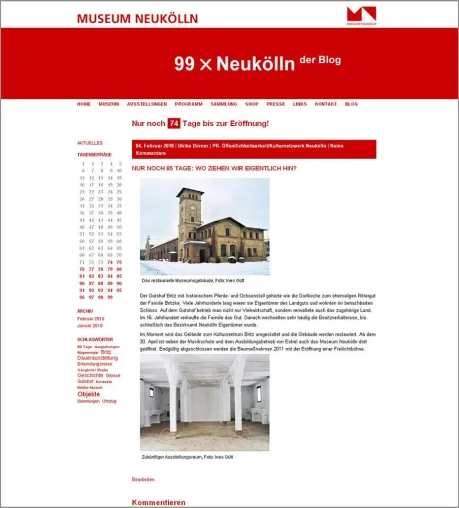 Bild: Dialog im Netz - Das Museum Neukölln bloggt und twittert