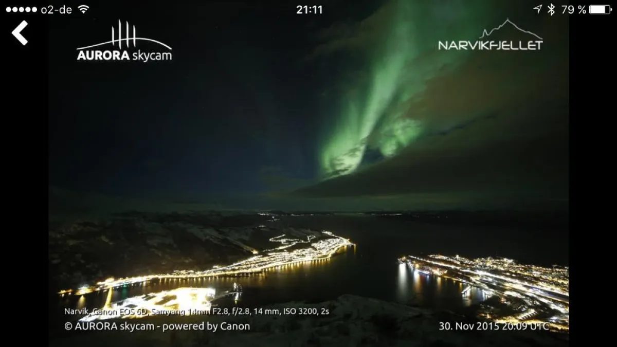 Polarlichter über Tromsø (NO)