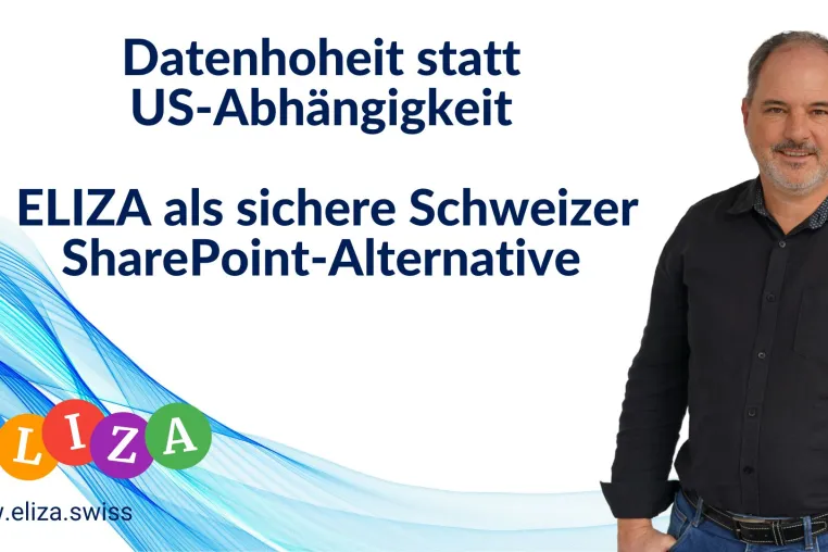 Datenhoheit statt US-Abhängigkeit: ELIZA als sichere Schweizer QM-Alternative. Bild: Datenhoheit statt US-Abhängigkeit: ELIZA als sichere Schweizer QM-Alternative.