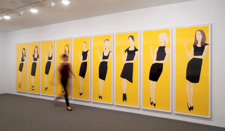 Alex Katz - Black Dress. Bild: Alex Katz - Black Dress.
