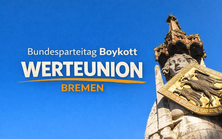 Bundesparteitag WerteUnion: Boykott aus Bremen Bild: Bundesparteitag WerteUnion: Boykott aus Bremen