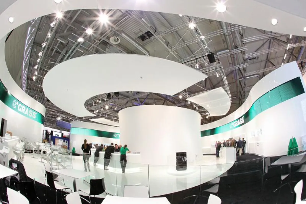 Auftritt der GRASS-Gruppe auf der interzum 2013 (Foto: Light Event, frei zur Veröffentlichung bei Na