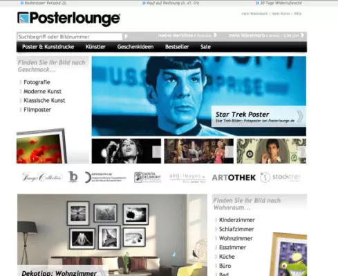 Bild: Ab sofort versandkostenfreie Lieferung und verbesserter Onlineshop bei Posterlounge.de
