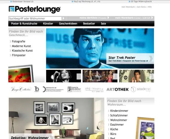 Bild: Ab sofort versandkostenfreie Lieferung und verbesserter Onlineshop bei Posterlounge.de