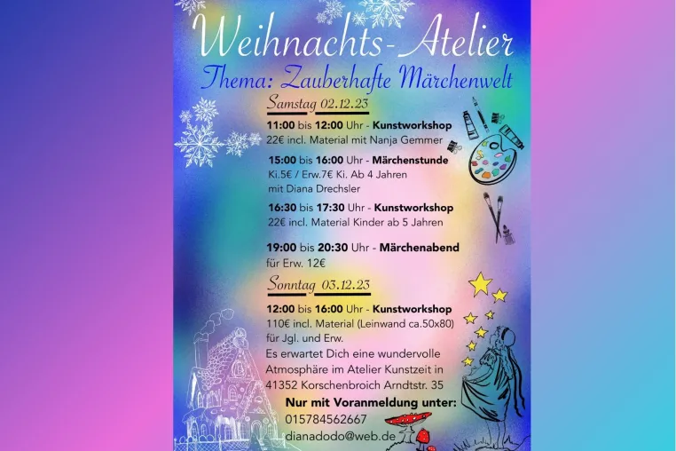 Weihnachts-Atelier : Zauberhafte Märchenwelt Bild: Weihnachts-Atelier : Zauberhafte Märchenwelt