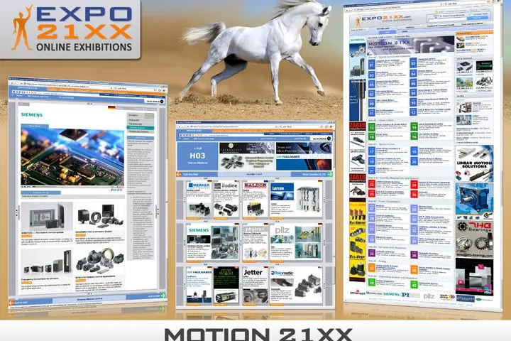 MOTION 21XX, die Messe für die Antriebstechnik im Internet Bild: MOTION 21XX, die Messe für die Antriebstechnik im Internet