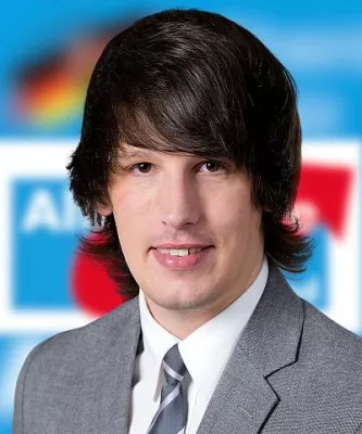 Bild: Andreas Bleck Spitzenkandidat der Jungen Alternative (JA) für die Bundestagswahl