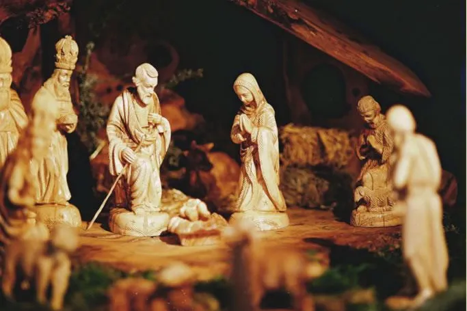 Bild: Olivenholzkrippen aus Bethlehem: Krippenfiguren als stimmungsvolle Dekoration für Advent und Weihnachten
