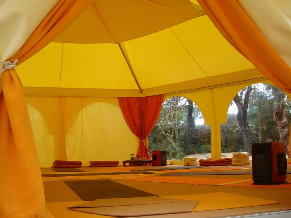 Yoga - Zelt in der Yoga-Oase auf Mallorca